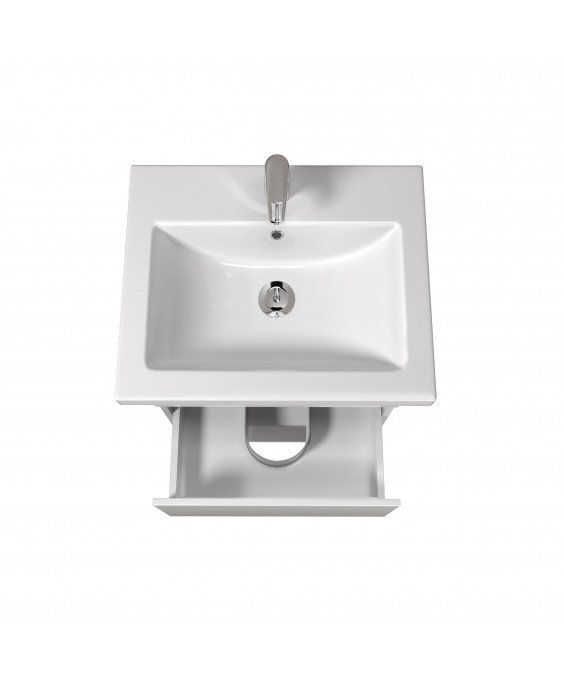 Тумба Oslo 60-А White з  умивальником Como 60 підвісна