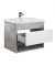 Тумба Oslo 70 Loft с умывальником Id-70 бетон/белая