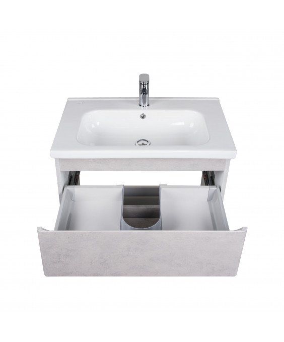 Тумба Палермо 70-U с умывальником ID-70 бетон светлый