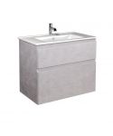 Тумба Палермо 80-U с умывальником SU-80 бетон светлый