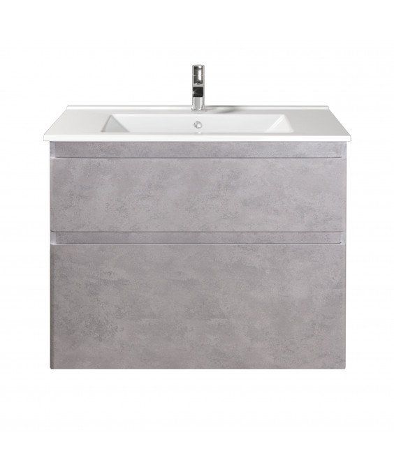 Тумба Палермо 80-U с умывальником SU-80 бетон светлый