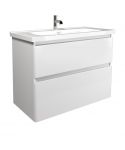 Тумба Палермо 90-U с умывальником ID-90 белая