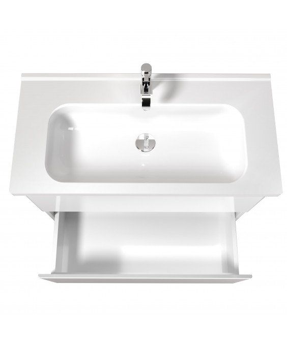Тумба Палермо 90-U з умивальником ID-90 біла