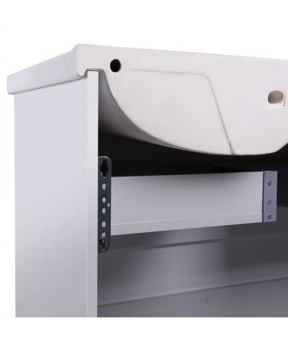 Тумба Палермо 90-U з умивальником ID-90 біла