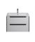 Тумба Paula 70-A с умывальником Cosmopolitan 70 белая/графит