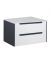 Тумба Paula 80-A ST со столешницей белая/графит