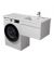Тумба Prime 60-А-W з  умивальником Rodeo 120 R з крилом над пралкою підвісна