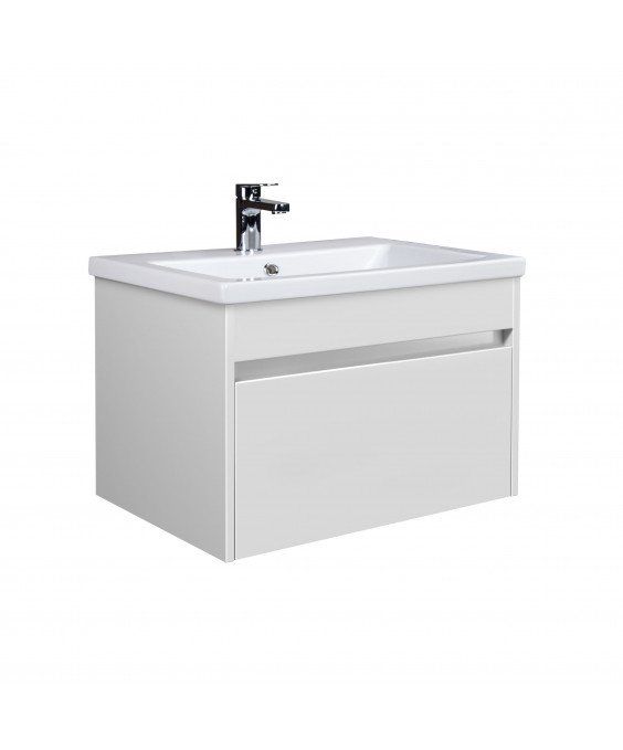 Тумба Prime 60-А с умывальником Como 60 подвесная