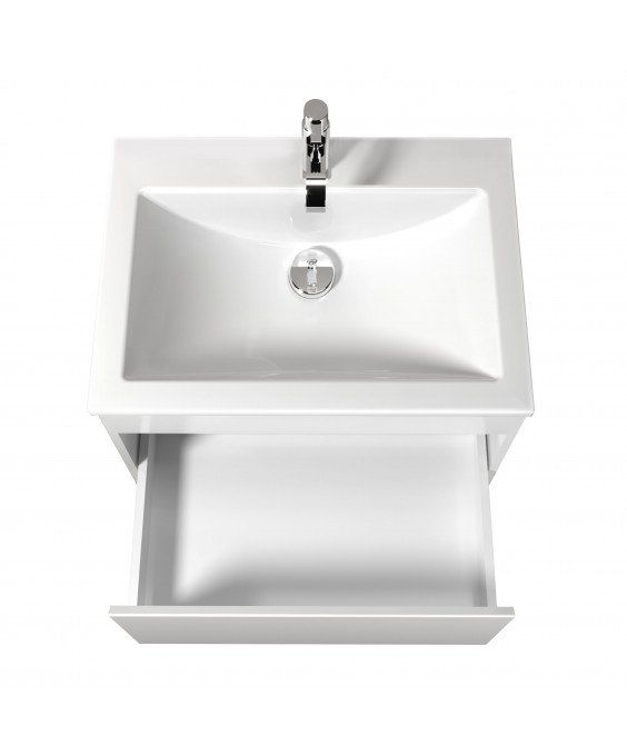 Тумба Prime 60-А с умывальником Como 60 подвесная