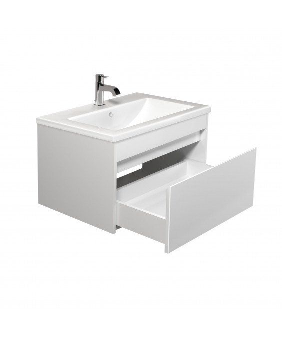 Тумба Prime 60-А с умывальником Como 60 подвесная