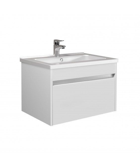 Тумба Prime 60-А с умывальником Rodeo 60 подвесная