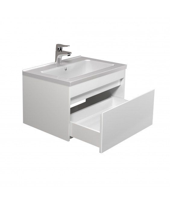 Тумба Prime 60-А с умывальником Rodeo 60 подвесная