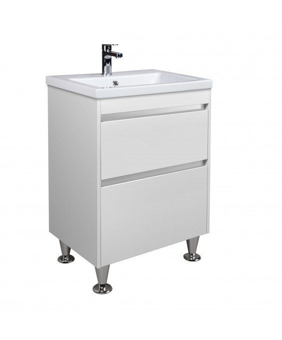 Тумба Prime 60 с умывальником Como 60 напольная