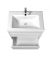 Тумба Prime 70 з  умивальником Amalfi 70 підлогова біла