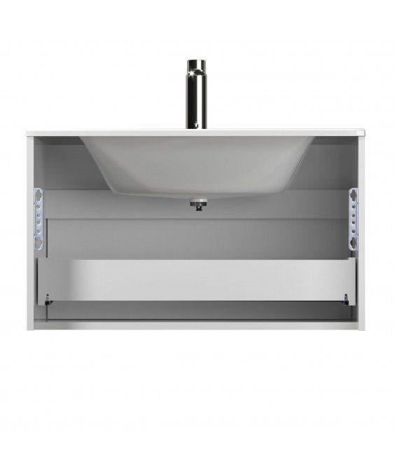 Тумба Prime 70-А с умывальником Amalfi 70 подвесная