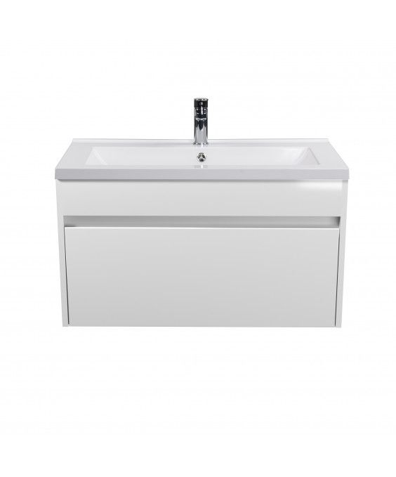 Тумба Prime 80-А с умывальником Cosmo 80 подвесная