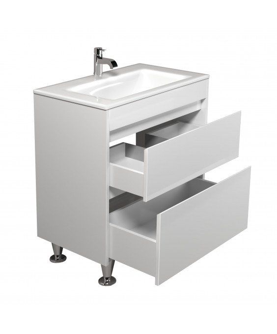 Тумба Prime 80 с умывальником Amalfi 80 напольная