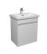 Тумба Сити 50-А с умывальником Como 50 подвесная белая