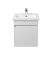 Тумба Сити 50-А с умывальником Como 50 подвесная белая