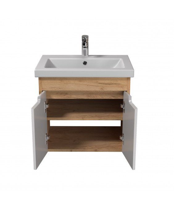 Тумба Smart Craft 60-A с умывальником Cersanit Como 60
