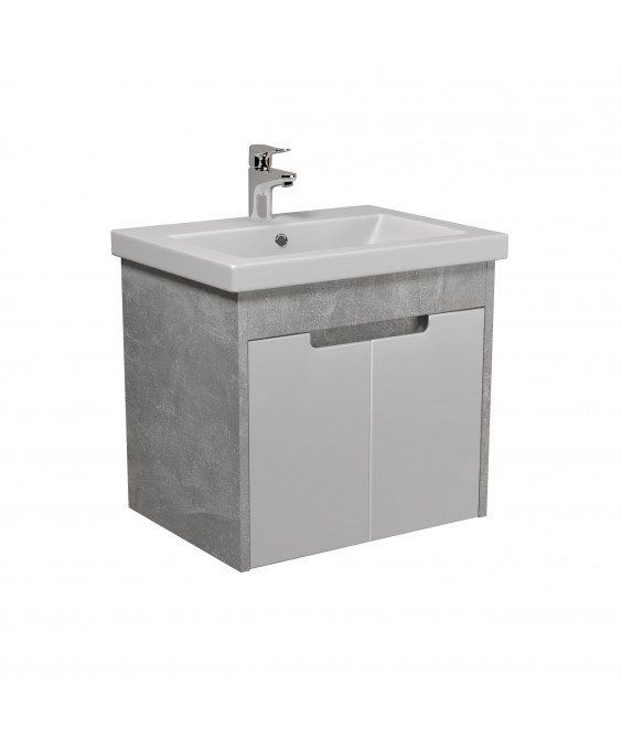 Тумба Smart Loft 60-A с умывальником Cersanit Como 60