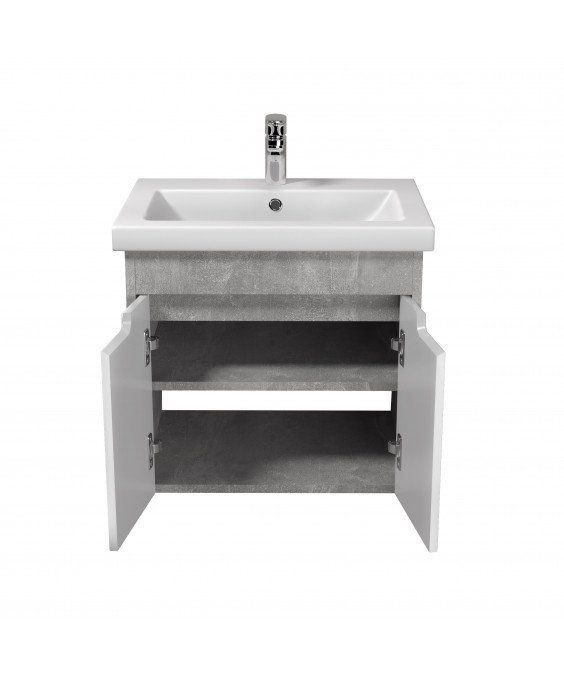 Тумба Smart Loft 60-A с умывальником Cersanit Como 60