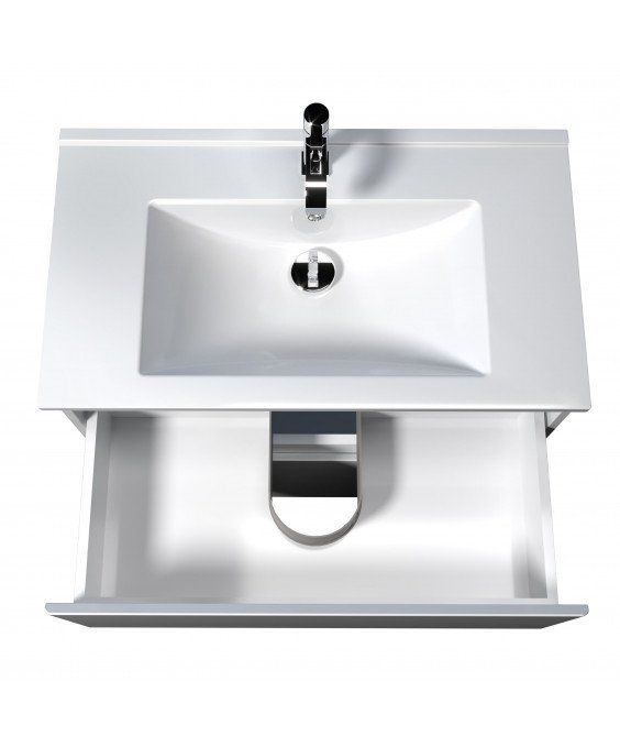 Тумба Сорренто 80-A белая с умывальником SU-80