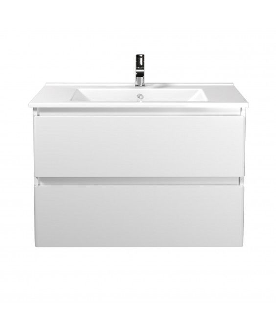 Тумба Сорренто 80-A белая с умывальником SU-80