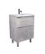 Тумба Straight 60-U с умывальником Passage 60 напольная/подвесная