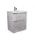 Тумба Straight 60-U с умывальником Passage 60 напольная/подвесная