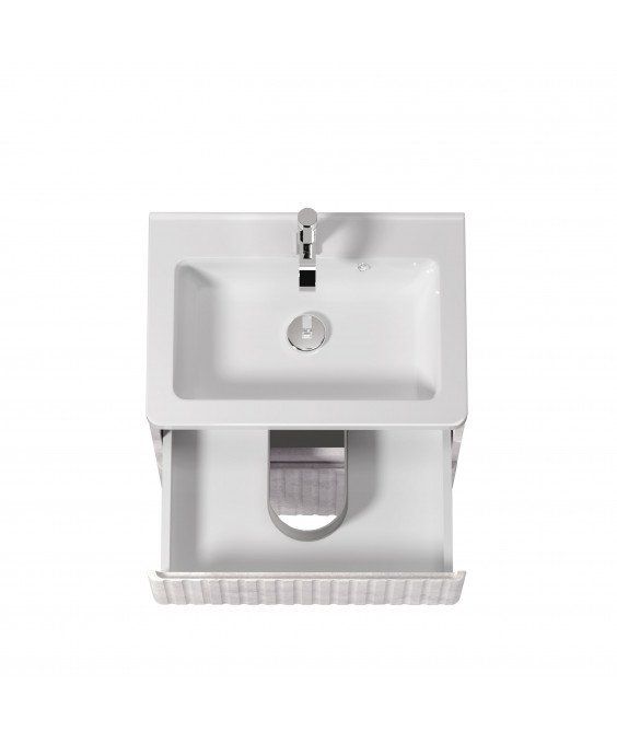 Тумба Straight 60-U с умывальником Passage 60 напольная/подвесная