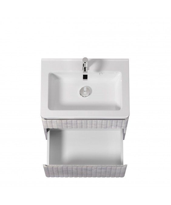 Тумба Straight 60-U с умывальником Passage 60 напольная/подвесная