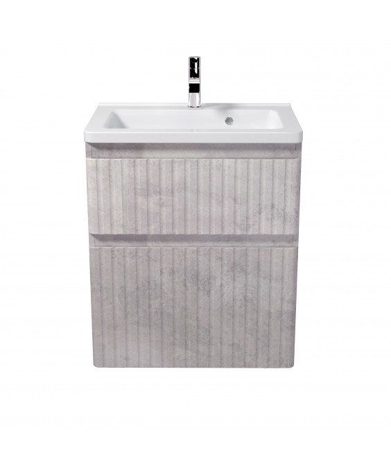 Тумба Straight 60-U с умывальником Passage 60 напольная/подвесная