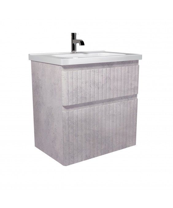 Тумба Straight 70-U з умивальником ID-70 на ніжках / підвісна