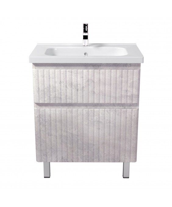 Тумба Straight 70-U з умивальником ID-70 на ніжках / підвісна