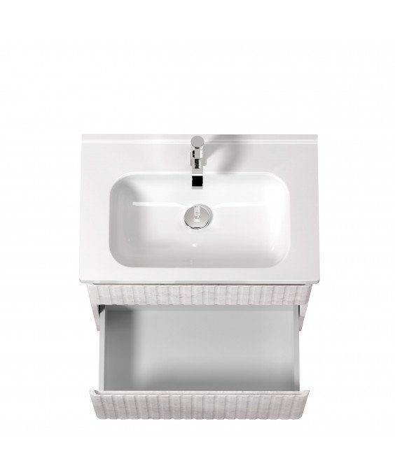 Тумба Straight 70-U з умивальником ID-70 на ніжках / підвісна