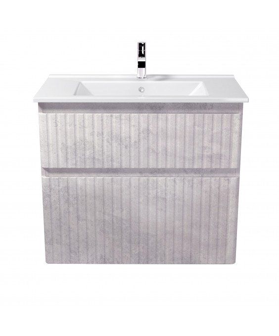 Тумба Straight 80-U с умывальником SU-80 напольная/подвесная