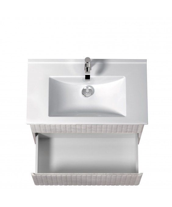 Тумба Straight 80-U с умывальником SU-80 напольная/подвесная