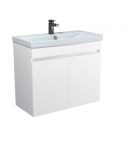 Тумба Urban 80-U с умывальником Sempre 80 белая универсальная