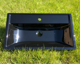 Умывальник «Венеция» 74 см черный А200 глянец