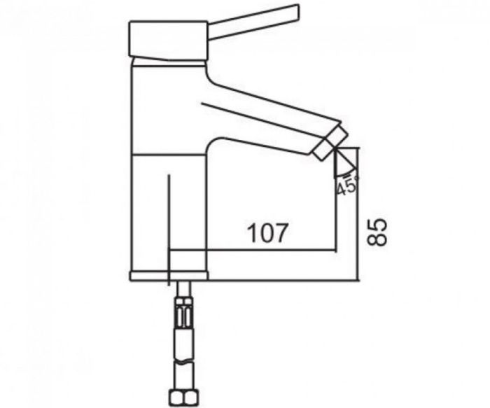Смеситель для умывальника VENEZIA Hira хром