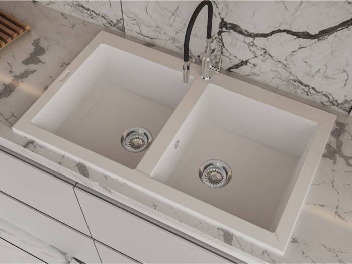 Кухонна мийка Miraggio WESTEROS біла