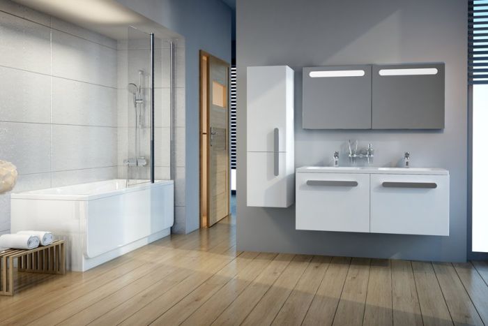 Пенал SB 350 CHROME L white-white, RAVAK