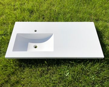 Умывальник «Юнона» 125 см L белый А100 глянец