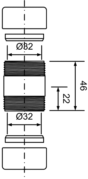 Соединения McAlpine 32х32 mm